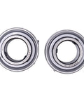Set Of 2 1 Inch Insert Ball Bearings SB205-16 FHS205-16 AS205-100 YA100RRB with spherical outer diameter, front view