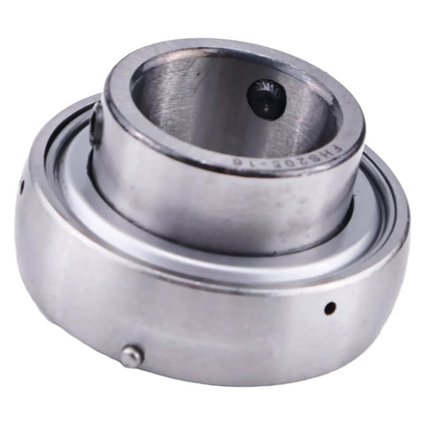 Set Of 2 1 Inch Insert Ball Bearings SB205-16 FHS205-16 AS205-100 YA100RRB showing metal design with 1 inch bore