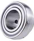 Close-up of Set Of 2 1 Inch Insert Ball Bearings SB205-16 FHS205-16 AS205-100 YA100RRB, spherical outer design, metal construction.
