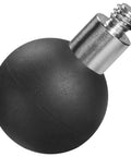 Close-up of Two Pack Ball Mount Adapters With One Inch Rubber And Stainless Steel Ball And One Quarter Twenty Threaded Post For RAM Mounts B Size