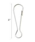 1-inch 25mm stainless steel spring hook clip for lanyards and key chains, rustproof, part of 100 Pack 25mm 304 Stainless Steel Spring Hook Clips