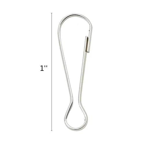1-inch 25mm stainless steel spring hook clip for lanyards and key chains, rustproof, part of 100 Pack 25mm 304 Stainless Steel Spring Hook Clips