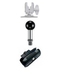 1 Inch TPU Ball Mount With M10 1.5 Millimeter Threaded Post For RAM Mounts B Size Ball Head, steel construction, bike attachment components