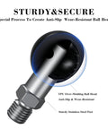 1 Inch TPU Ball Mount With M10 1.5 Millimeter Threaded Post For RAM Mounts showing sturdy stainless steel and anti-slip features