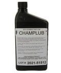 RC 1000A 1 Quart Compressor Oil for Air Systems Replacement Lubricant bottle, close-up of label detailing product and safety instructions.