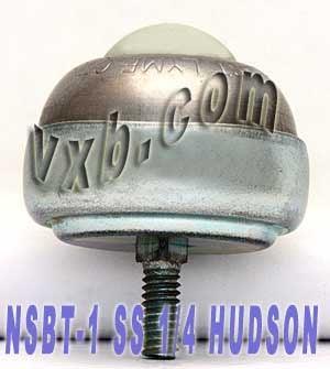 1 Stud Type Ball transfer NSBT-1 SS 1/4 inch Threaded Stem Bearings - VXB Ball Bearings
