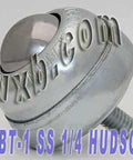 1 Stud Type Ball transfer SBT-1 SS 1/4 inch Threaded Stem Bearings - VXB Ball Bearings