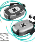 10 Inch Electric Trailer Brake Magnet Kit with wires, springs, and clips for 10 by 2-1/4 inch brakes, fits 3500 lbs axles