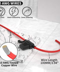 10 Gauge Inline Fuse Holder For 12V Power Systems With 10 AWG Wires Waterproof Marine Grade Fits ATC And ATO Blade Fuses Six Pack