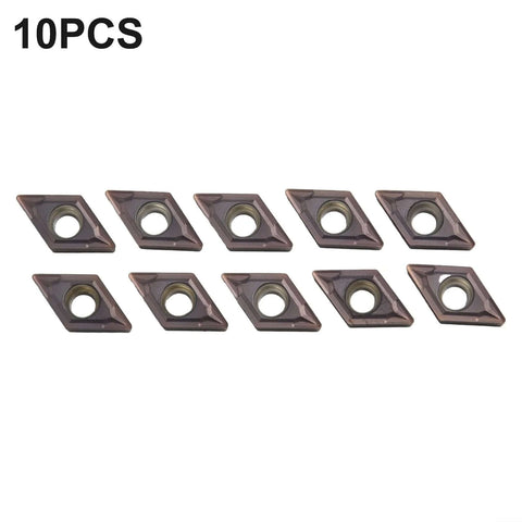 10 Pack DCMT070204-SM Carbide Indexable Inserts For Lathe Turning And Milling Pro Grade Precision For Stainless Steel
