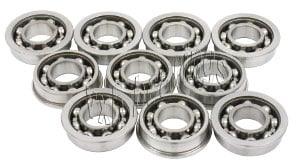 10 Flanged Bearing Open Stainless Steel 1/8x5/16x7/64 inch Bearings - VXB Ball Bearings