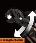 Ratcheting mechanism of 10 Inch Adjustable Pliers Wrench With Quick Adjust Push Button And Parallel Jaws From CRV Steel