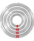 Top view of 10 Inch Aluminum Lazy Susan Ball Bearing Turntable, Heavy Duty Silent Swivel Bearing for Wood Metal Glass Marble, 100 lb Load