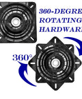 10 Inch Bar Stool Swivel Plate Heavy Duty Base With Solid Ring Ball Bearings 600 Lb Capacity Replacement Swivel Seat Part
