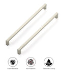 30 Pack 10 Inch Solid Square Cabinet Pulls In Brushed Nickel For Kitchen Cabinets And Drawers Durable