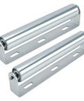 2 Pack Conveyor Long Roller and Bracket Set 10-inch, 1.5-inch Diameter Galvanized Steel Roller, Ideal for Use as Support Rollers in Woodworking