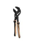 Front view of 10 Inch Adjustable Pliers Wrench With Quick Adjust Push Button And Parallel Jaws From CRV Steel on white background