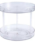 10" Inch Double Layer Acrylic Plastic Lazy Susan Turntable Organizer - VXB Ball Bearings