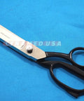 Heavy Duty 10 Inch Fabric Scissors Stainless Steel Tailor Shears For Leather And Fabric Cutting on blue background