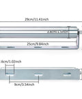 ✝️ 4 Pack 10 Inch Long Roller and Bracket Set with 1.5" Diameter, Galvanized Steel Conveyor Roller for Conveying Heavy Objects