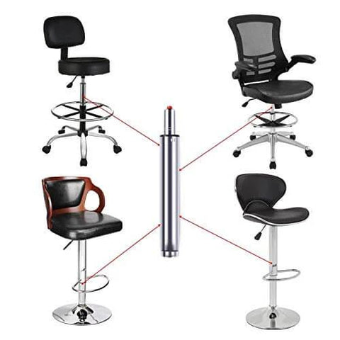 Ten Inch Long Stroke Gas Lift Cylinder For Bar Stools And Drafting Chairs Replacement Built To Last, diagram with various chairs