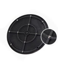 Bottom view of 10 Inch Heavy Duty Rotating Swivel Stand 2 Pack Lazy Susan Turntable with Steel Ball Bearings Anti Slip Design