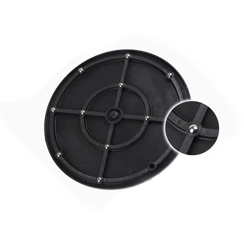 Bottom view of 10 Inch Heavy Duty Rotating Swivel Stand 2 Pack Lazy Susan Turntable with Steel Ball Bearings Anti Slip Design