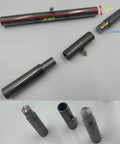 10 Inch Weld On Hinges Heavy Duty Black 2 Pack Greasable Ramp Door Hinges with parts and measurements displayed.