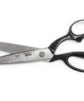 10 Inch Bent Handle Industrial Shears for Heavy Duty Cutting of Upholstery, Carpet, and Drapery Materials, featuring durable blades