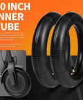10x2.125 Inner Tube (2-Pack) for Electric Scooters – 0° Straight Valve Stem – Fits 10-Inch Tires on 6-Inch Rims, front view