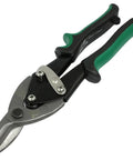 10 Inch Left Cut Aviation Snips For Sheet Metal Shears Tin Snips And Scissors With Drop Forged Steel Construction Green And Black Handles