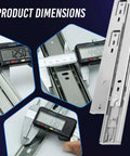 Measuring 10 Inch Soft Close Drawer Slides 1 Pairs (2pcs) Heavy Duty Full Extension Ball Bearing, Side Mount Rails