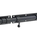 10 Inch Heavy Duty Slide Bolt Latch With SUS304 Stainless Steel Barrel Lock And Matte Black Finish for Wooden Fence Barn Door