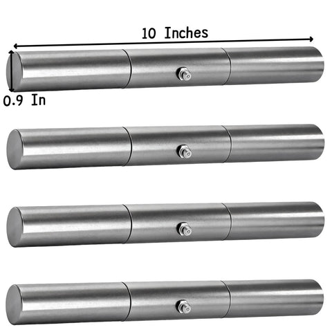4 Pack 10 Inch Weld On Trailer Ramp Hinges Heavy Duty Greaseable Steel Rust Resistant Surface for Secure Install