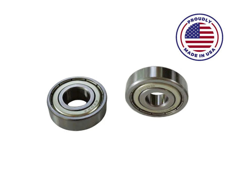 Table Saw Bearings Set For 10 Inch Table Saw Fits Std315223 Craftsman Sears Arbor Bearings Replacement Made In USA, shown with USA emblem.