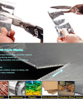 10 Inch Tin Snips Heavy Duty Chrome Vanadium Steel Metal Cutter Shears cutting sheet metal with serrated edges for stable grip