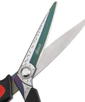 Close-up of 10 Inch Heavy Duty Scissors With Titanium Coating Forged Stainless Steel Blades showing rust-resistant multipurpose shears.