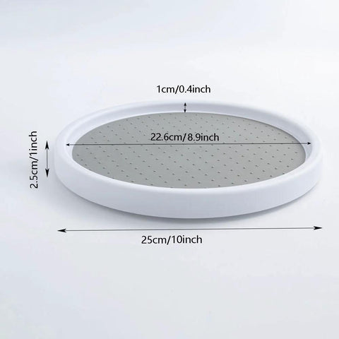 10 Inch Lazy Susan Turntable For Kitchen Cabinets And Refrigerators Pantry Organizer And Spice Rack Can Storage Decorative Fruit Tray