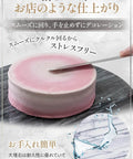 10 inch white marble lazy susan turntable with aluminum bearing showing smooth rotation for decorating a cake.