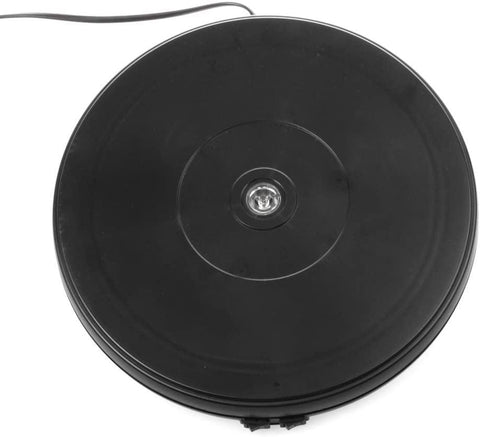 10 Inches Electric Turntable Motorized Rotating Display Stand 20Lb max Loading Black - VXB Ball Bearings