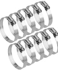 10 Pack 3 Inch Stainless Steel Hose Clamps Worm Gear Duct Clamps Adjustable From 3 Inch To 3 Point 5 Inch 75 To 90mm