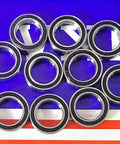 10-Pack Premium 6700-2RS Ball Bearings 10x15x4mm - Sealed on colorful background