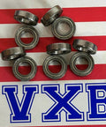 10-Pack 6800ZZ 10x19x5mm Double Shielded 10mm Bore Bearing on striped background