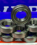 10-Pack 6800ZZ 10x19x5mm Double Shielded 10mm Bore Bearing displayed in a stacked arrangement, showcasing their Chrome Steel design.