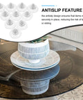 10 Pack Transparent Suction Cups With M6 Screws Nuts Grab And Go Anti Slip Vacuum Grip Hooks for stability on tables and surfaces