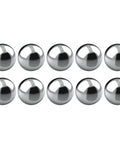10 Pack 1/2 Inch Precision Chrome Steel Ball Bearings G25 AISI 52100 Hardened Built To Last For Heavy Duty Industrial Use Replacement For Bicycles