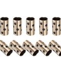 10 Pack JDB Bearing Bushing Sleeve 8mm Bore 12mm OD 20mm Length Self Lubricating Graphite Brass Bushings for CNC robotic guides