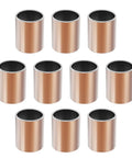 10 Pack Sleeve Bearings 10mm Bore 12mm Outer Diameter 15mm Length Self Lubricating Bronze Bushings For Industrial Machinery And Sliding Parts