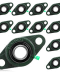 10 Pack UCFL205-16 Pillow Block Bearing 1 Inch Bore Self Aligning Flange Mount Ball Bearing Unit Two Bolt