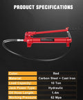 10 Ton Hydraulic Floor Jack Pump Ram Replacement With Long Handle For Auto Body Frame Repair And Heavy Duty Equipment Maintenance OCPTY
